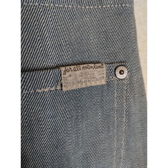 7 For All Mankind Slimmy Fit Blue/Grayish Jeans Mens 36x32 Flat Front Pants - Picture 7 of 11